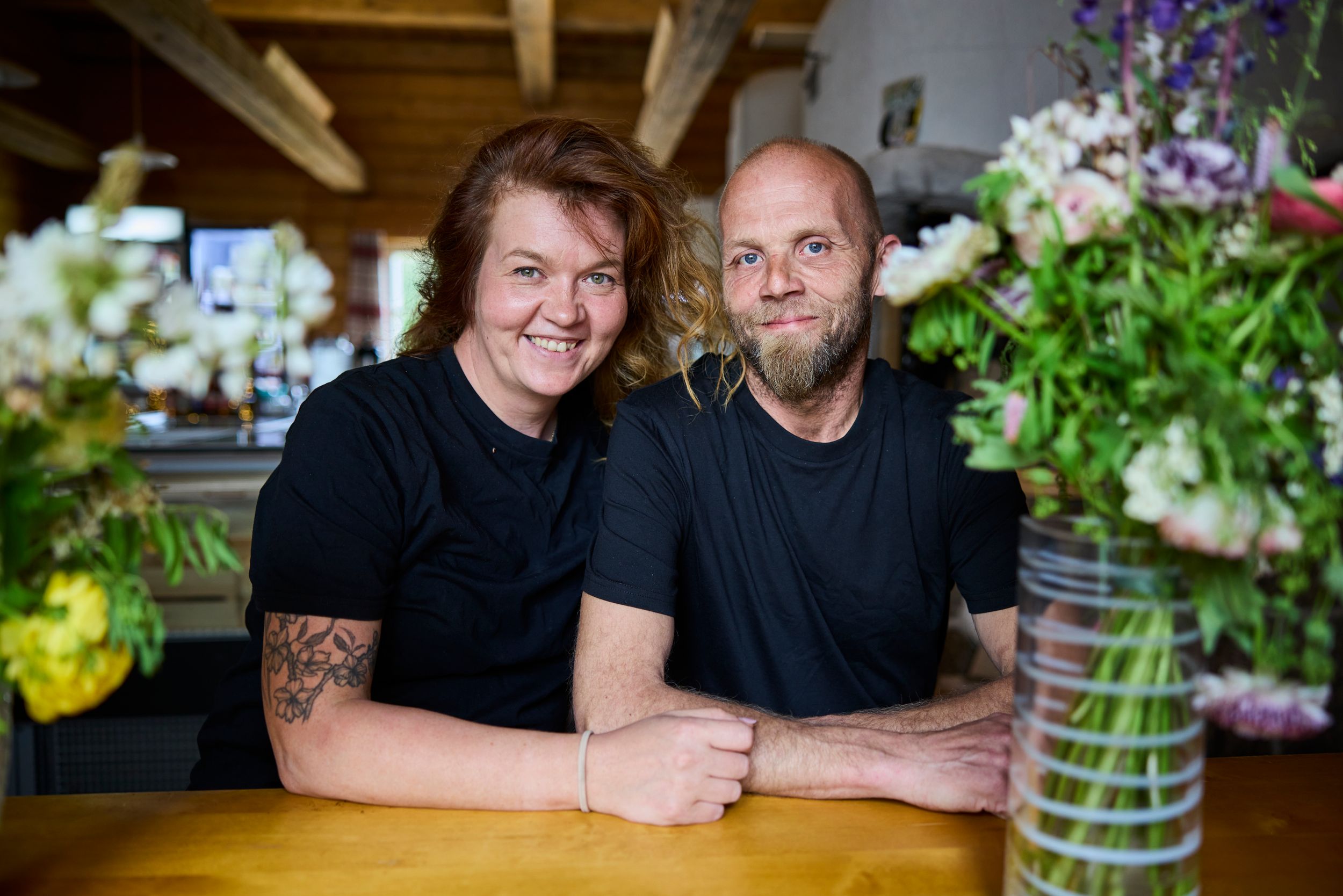 Sanna-Kaisa Tervala ja Jani Pesonen ovat Pohjolan kartanon Tervalan suvun neljäs yrittäjäpari.