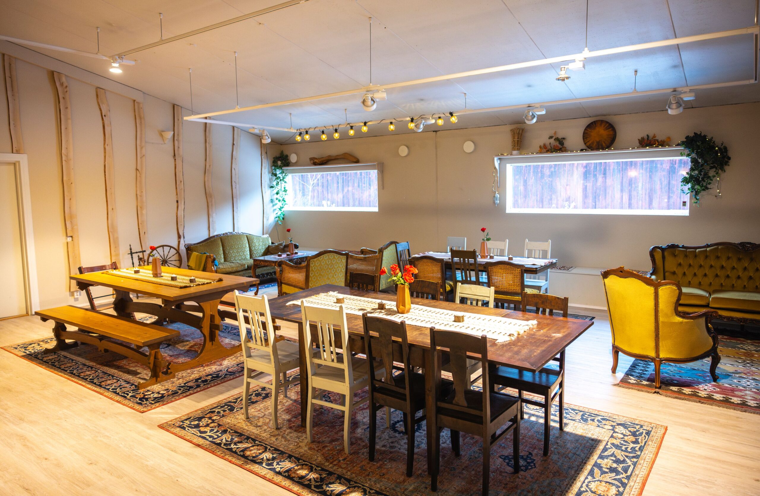 Vanhaan navettaan remontoidut tilat taipuvat monen­laiseen käyttöön.